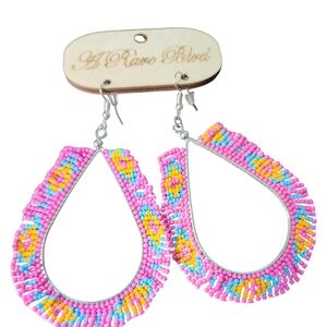 A RARE BIRD BEADED EARRINGS